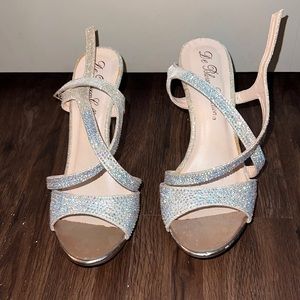 De Blossom Collection Blush Sparkle heels